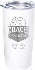 Lifetime Creations Personalized Basketball Coach Tumbler: Custom Basketball by LifetimeCreations