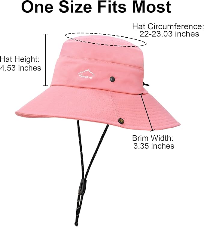 Sun Hats for Women Bucket Hat UV Protection Fishing Hat Wide Brim Safari Hats 2 - Image 5