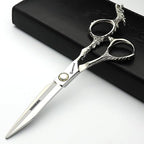 Sharonds 6/7 inch Professional Hair Cutting Scissors Set Hair Cutting Scissors Thinning Teeth Shears Set,Sliver Scissors,Barber,Salon,Hairdressing Scissors Kit,Japanese 440C Scissors (6-inch 2pc)
