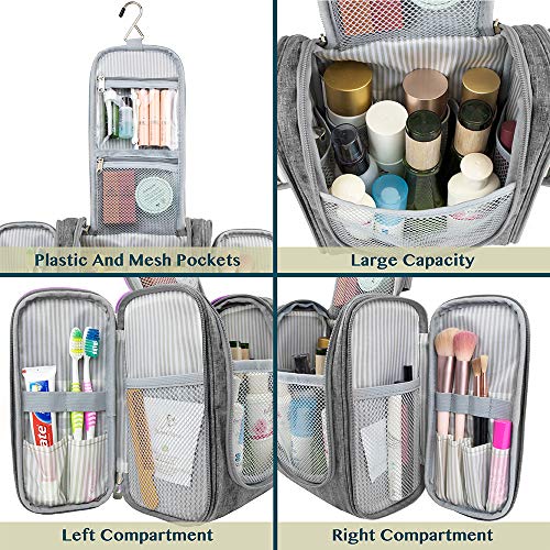 Toiletry Bag Travel Bag for Women Men (Grey / Standard (9x4x9))