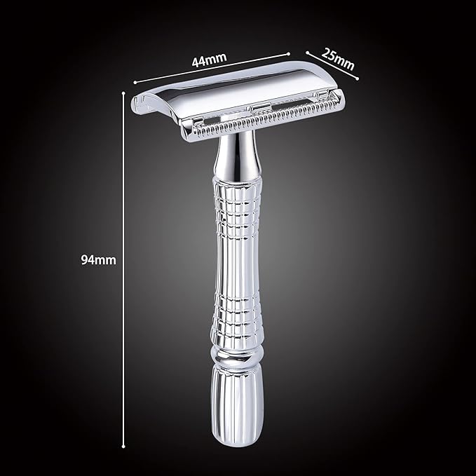 BAILI Classic 3-Piece Double Edge Safety Razor Wet Shaving - Image 4