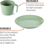 GSI Outdoors Cascadian 1 Person Table Set I 6-Piece Camping, Backpacking Mess - Image 3