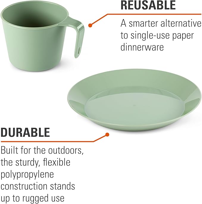 GSI Outdoors Cascadian 1 Person Table Set I 6-Piece Camping, Backpacking Mess - Image 3