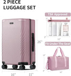ECOHUB Hardside Expandable Carry On Luggage, Recycled PC 24" Rolling Luggage - Image 7