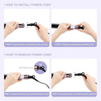 Hair Straightener and Curler, PARWIN PRO BEAUTY 1'' Flat Iron,1.25'' Curling Iron Hair Straightener Brush with Detachable Power Cord, LED Temp Control & Instant Heat Up, Dual Voltage, for Home Travel
