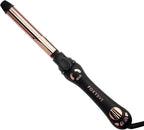 FoxyBae Rotating Curling Iron - Professional Automatic Hair Curler Wand for Long Hair w/Temp Control - 1” Titanium Barrel Hair Styling Tools for Silky Curls - Self Hair Curlers - [Black-Rose-Gold]