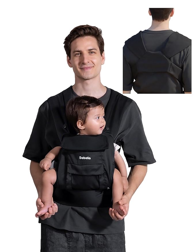 BABELIO Baby Carrier Newborn to Toddler, Wide Shoulder Straps Ergonomic by BABELIO
