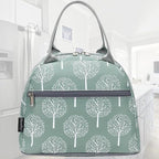 FlowFly Lunch Bag for Women Insulated Lunch Box Corduroy Lunch Tote Cooler for - Image 6