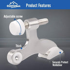 HOMOTEK 24 Pack Hinge Pin Satin Nickel Door Stopper, Adjustable Deluxe Heavy - Image 2