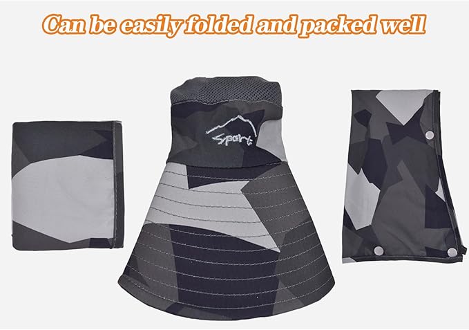 Sun Hats for Men Women Fishing Hat UPF 50+ Breathable Wide Brim Summer UV - Image 4