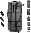 Expandable Foldable Luggage, Rolling Duffle Bag by Gloyuda