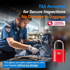 TSA Approved Luggage Locks, Ultra-Secure Dimple Key Travel Locks - Image 2