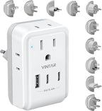 VINTAR Universal Travel Adapter Kit, International Power Adapter by VINTAR