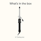 Conair Instant Heat ½ Inch Curling Iron, ½-Inch Barrel Hair Curler Produces Tight Curls, 25 Heat Settings, Dual Voltage, For Use on All Hair Lengths, Black
