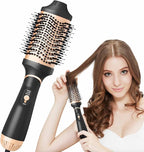 Roewol Nil Hair Dryer Brush, 4-in-1 Styling Tool, Compact, Gold