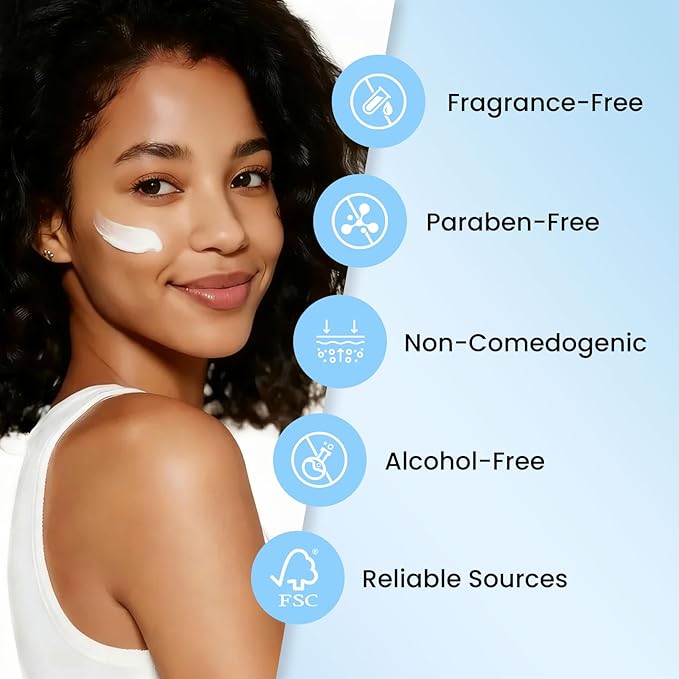 5X Ceramide Barrier Moisturizer Face Cream, With Ceramide Hyaluronic Acid Centella Collagen Hydration Relief Redness Reducing Ultra Repair Cream For All Skin Type Sensitive Skin 2PCS
