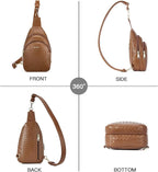 Telena Small Sling Bag for Women Leather Crossbody Fanny Packs Chest Bag for - Image 6
