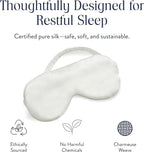 Brooklinen Silk Eye Mask for Sleeping – Ivory, 100% Mulberry Silk Sleep Mask - Image 3
