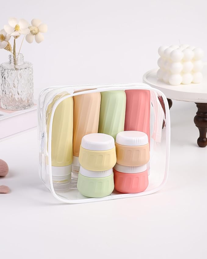 Travel Bottles for Toiletries 8 Pack, Travel Size Toiletries, Tsa Approved - Image 7