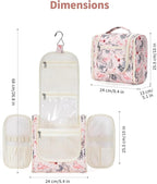 Narwey Hanging Toiletry Bag for Women Travel Makeup Bag Organizer Toiletries - Image 5