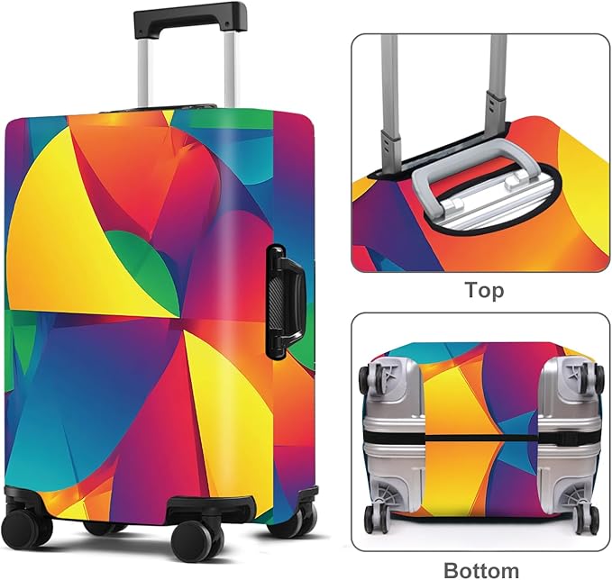 Luggage Cover Washable Suitcase Protector Anti-Scratch, Stretchable Fit - Image 2