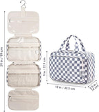 Narwey Travel Toiletry Bag for Women Large Hanging Makeup Bag Organizer - Image 9