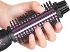 VAV 3 in 1 Styling Tool Curling Iron & Hair Straightener Brush 2 Heat Settings Anti-Scald Ceramic Heated Hair Styling Brush for Natural Straight