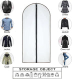 Garment Bags for Hanging Clothes 12 PCS Transparent Waterproof Dustproof - Image 8