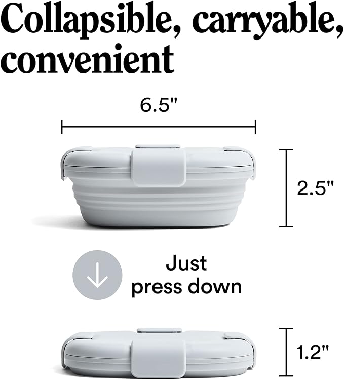 STOJO Collapsible Sandwich Box – 24oz, Reusable Food Storage Container - Image 5