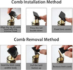 Professional Hair Clippers for Men Cordless, T-Blade & Copper Motor, Rechargeable Beard Trimmer with 3 Guards for Barber-Level Haircut & Trimming