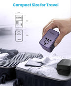 Universal Travel Adapter, VINTAR 75W GaN International Power Adapter - Image 5