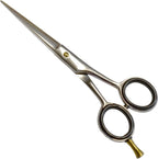 ANDUSTRIAL - Professional Hair Cutting Scissors/Shears For Men/Women/Home/Salon - Premium High Carbon Steel Quality - Smooth And Sharp - 5 Inch, Siver