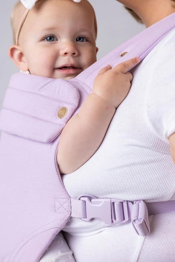 Mabē Monarch Ergonomic Baby Carrier – Premium Cotton Soft Structured Newborn to - Image 3