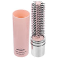 Luxshiny Portable Retractable Round Hairbrush with Nylon Bristles for Detangling and Scalp Massage Compact Travel Styling Tool for Curly and Straight Hair
