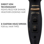 Hot Tools Pro Artist Black Gold 2100 Turbo Ceramic + Ionic Hair Dryer | Fast Dry, Lightweight