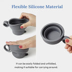 carrotez 2 pack Mini Silicone Collapsible Travel Cup - Image 5