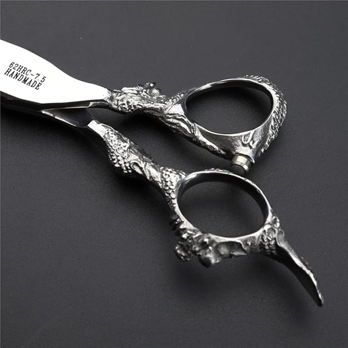 7" 7.5" 8" Professional Hairdressing Scissors Barber Salon Hair Cutting Dragon Shears (Large)