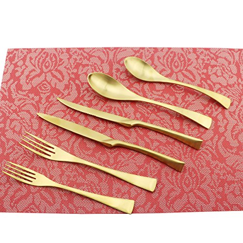 24 Piece Flatware Set (4 / Gold)