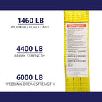 10 Pack 1.5" x15' Ratchet Strap 4400LB - Image 5