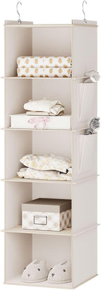 YOUDENOVA Hanging Closet Organizer, 5-Shelf Closet Hanging Storage Shelves by YOUDENOVA