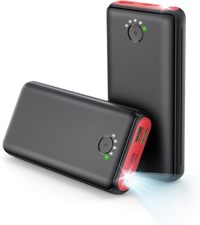 Portable Charger Power Bank 40000mah, USB C Fast Charging 22.5W External by RONEGN