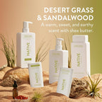 Desert Grass & Sandalwood Shampoo and Conditioner Contain Naturally Derived Ingredients (16.5 Fl Oz (Pack of 2))