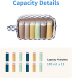 Narwey Clear Toiletry Bags for Traveling Women Men, Make Up Organizer, Skincare - Image 3