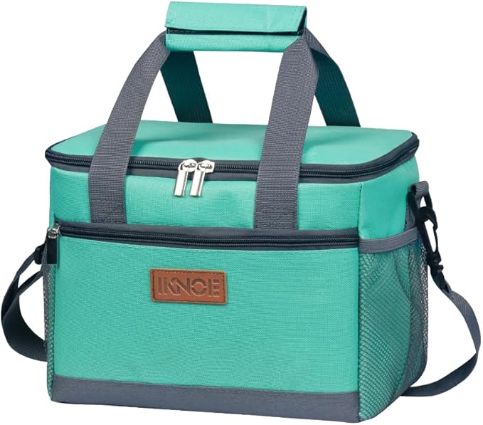 iknoe Large Foldable Cooler Bag, 8.5L Insulated Lunch Bag, Leakproof Lunch by Iknoe
