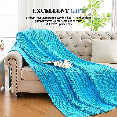 Knitted Weighted Blanket (32-jewel Blue / 50" x 60" | 7lbs)
