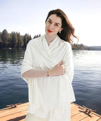 VENVSBEE Shawl Wraps for Women, Travel Scarf Soft Blanket Wrap Pashmina Travel - Image 3