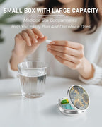 Pill Box, 3 Compartment Portable Travel Medicine Box - Image 5