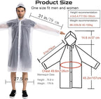 Rain Coats - Reusable EVA Rain Ponchos - Image 3