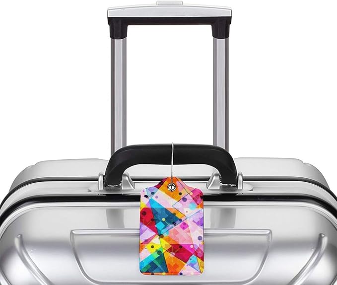 2-Pack PU Leather Luggage Tag - Image 5
