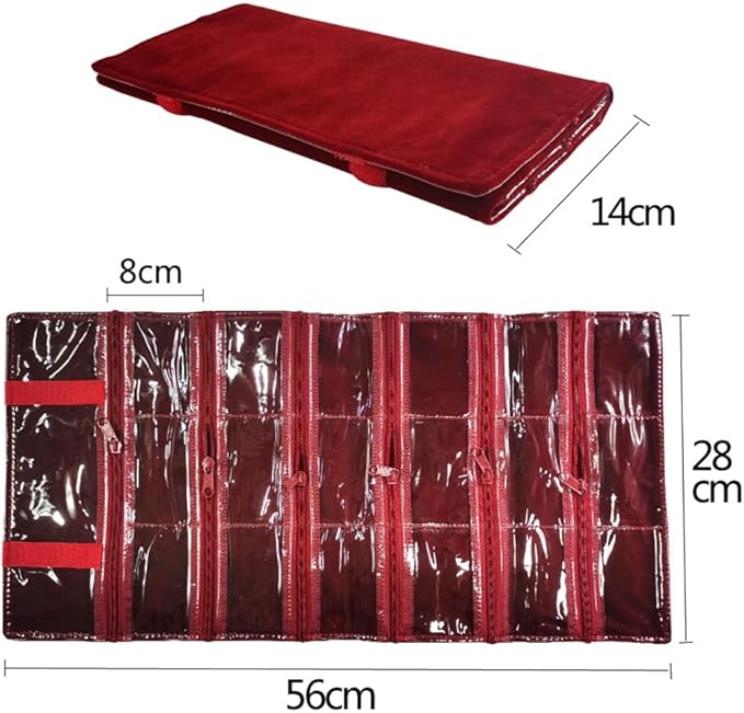 Travel Jewelry Roll Bag Portable Organizer Pouch - Image 3